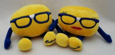 Culver's CURDIS and GOLDIE CHEESE CURD Small Stuffed Promo Plush Toys Set of 2 - Image 1 of 4