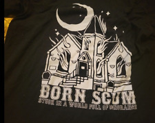 BORN SCUM Bornscum t-shirt Men XL Extra Large Stuck in a World Full of Ignorance