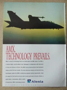 8/1993 PUB ALENIA FINMECCANICA AMX FIGHTER AIRCRAFT ORIGINAL AD - Imagen 1 de 1