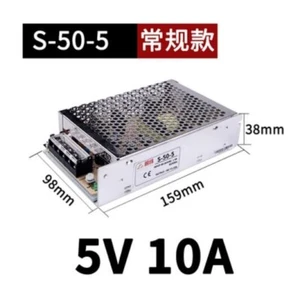 1PCS Meanwell S-50-5 50W 5V 10A switching power supply original brand new - Picture 1 of 1