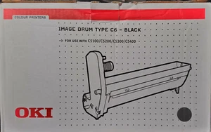 OKI 42126608 C6 Black, Original - Image Drum, C5100 C5200 C5300 New, Genuine OVP - Afbeelding 1 van 5