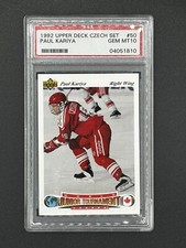 1991 Upper Deck Czech Paul Kariya World Juniors Rookie #50 PSA 10