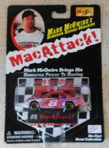 Vintage 1999 Maisto Bobby Hillin Jr. #8 Mac Attack 1:64 Mark McGwire Diecast Car - Bild 1 von 2