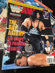 WWF WWE Magazin JUNI 1995 Diesel + Poster + Merchandise Katze - Bild 1 von 3