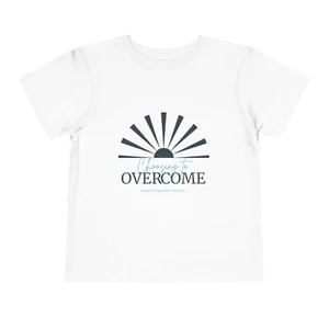 Positive Vibes Toddler Tee, Inspirational Kids Shirt, Overcome Graphic Tee, - Picture 1 of 37