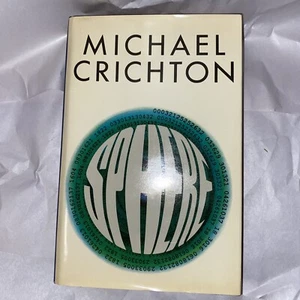 Michael Crichton SPHERE Hardcover Schutzumschlag 1987 Buch Club Edition - Bild 1 von 8