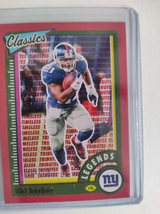 2021 2022 Panini Classics TIKI BARBER Red Timeless Tributes /75 Giants  - Picture 1 of 3