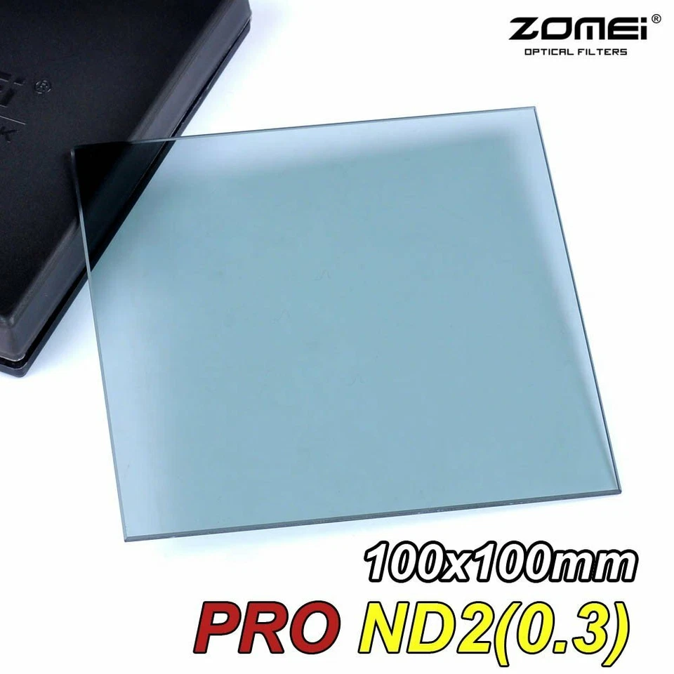 ZOMEI 100*100mm HD Optical Glass Square filter ND2/ND4/ND8/64/ND1000 For Cokin Z - Image 1 of 4