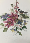 Sunrise- Birthday- Flowers & Birds- Embossed- Cyndy Callog- Vintage