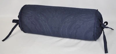 Almohada enrollable con cordón para cuello hecha con tela azul marino Ralph Lauren Doncaster  Foto 1 de 2