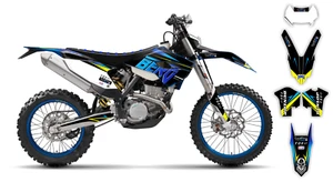 Husaberg graphics TE FE 250 300 450 501 2013 2014 '13 '14 SCRUB decals - Picture 1 of 7