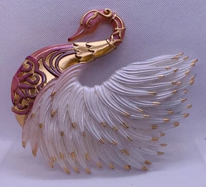 Arte de pared de cobre rosa cisne decoración se ve hermoso en cualquier habitación Navidad cumpleaños - Imagen 1 de 5