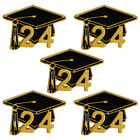 5Pcs Graduation Brooches Metal Brooches 2024 Graduation Cap Lapel Pin Clothes