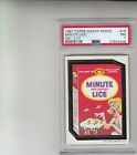 1967 Topps Wacky Packages #19 Minute Lice Die-Cut Psa 7 New Grade