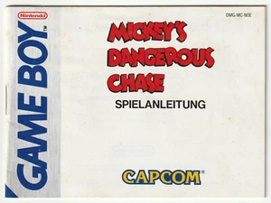✪ MICKEY´S DANGEROUS CHASE, Nintendo 1991 GAME BOY SPIELEANLEITUNG Z1- - Bild 1 von 3