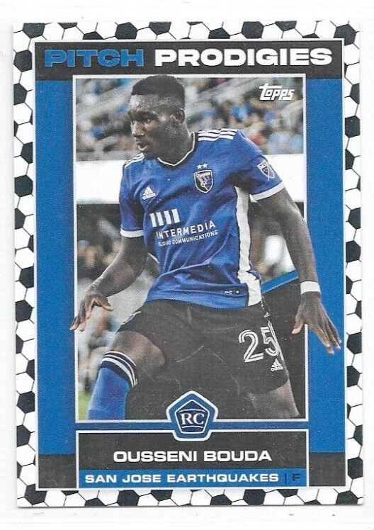 Ousseni Bouda San Jose Earthquakes 2023 Topps MLS Pitch Prodigies Tile RC #142 - Image 1 of 1