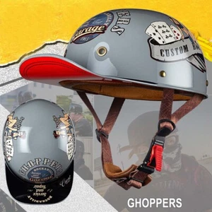 Retro Half Duck Helmet Motorcycle Head Safety Cap Baseball Hat Helmets New Style - Picture 1 of 26