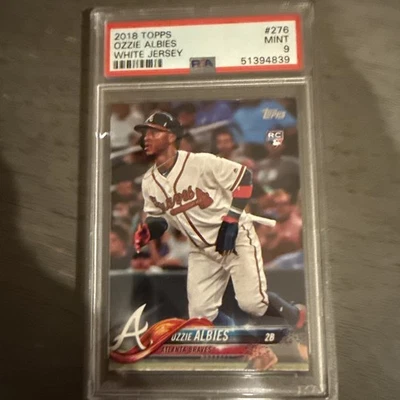 EL.165 Ozzie Albies 2018 Topps #276 Rookie RC PSA 9 Foto 1 de 2