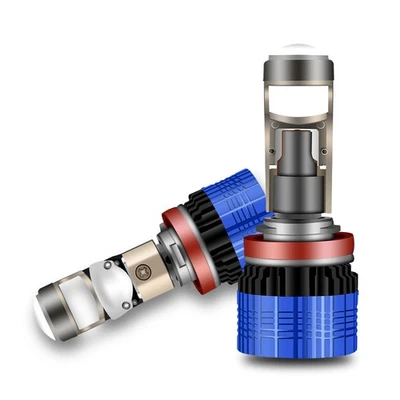 LHD H11 H8 LED Projector Lens Headlight Kit Low Beam Bulb 6000K 12000LM Bright - Image 1 of 4