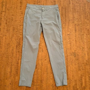 Lululemon Pants Mens 34 Blue Commission Classic Slim Warpstreme Dress Golf Work - Picture 1 of 7