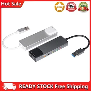 Headphone Adapter Soundcard Optical External Audio Card SPDIF for Laptop Desktop - Afbeelding 1 van 18
