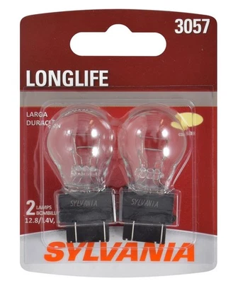 Sylvania LongLife 3057 27/7W duas lâmpadas freio parada traseira estacionamento substituir estoque - Imagem 1 de 4