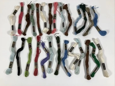 Anchor Embroidery Floss Strand Cotton Skeins Lot of 27 with some duplicates - Image 1 of 4