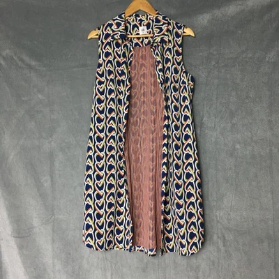 Cabi Armour Heart Chain Linked Shirt Mini Dress Colorful Style 5370 Women's Sz M - Image 1 of 4