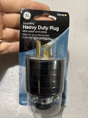 Новый запечатанный GE заземления сверхпрочный штепсельная вилка 125VAC - Изображение 1 из 2