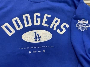 LA Dodgers, 2025 Teacher Appreciation Night Sweatshirt SGA (New, Adult XL) - Picture 1 of 3