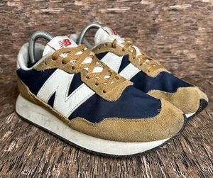 New Balance 237 Athletic Sneakers Shoes Navy Blue/Brown Suede MS2370C Men’s 9 - Picture 1 of 16