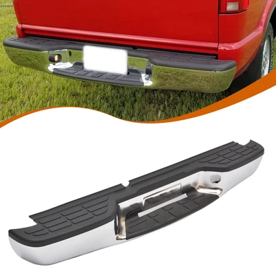Rear Bumper Assembly Chrome Fit for GMC Sonoma Chevy S10 98-04 Fleetside Foto 1 de 4