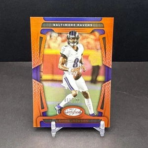 Lamar Jackson 2025 Panini Certified #7 Mirror Orange SP 11/150 Ravens AS6 - Picture 1 of 7