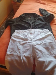 Damen Sportanzug tcm weiß Hose brauner Blouson 44/46 2 x getragen neuwertig - Bild 1 von 3