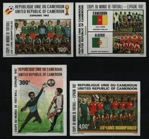 Camerún 1982 - Mi-Nr. 979-982 B ** - MNH - Fútbol / Fútbol - Imagen 1 de 1