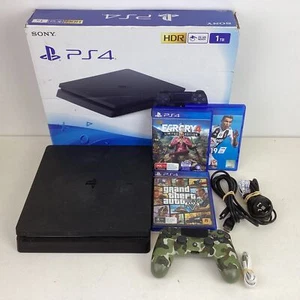Sony PlayStation 4 Console With Games (V5) S#573 - Picture 1 of 9