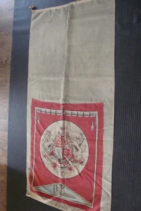 Escudo de armas real británico de colección bandera de tela colgante de pared 5' de largo Honi Soit... - Imagen 1 de 5