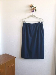 Pendleton Damen Midi Marine Schurwolle 100 % Gefüttert Stift Rock Größe 12 Vintage - Bild 1 von 11