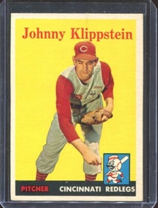 1958 Topps Baseball # 242 Johnny Klippstein (NM) Near Mint - Picture 1 of 2