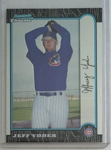 1999 Bowman Chrome #176 Jeff Yoder Chicago Cubs Baseball Card 