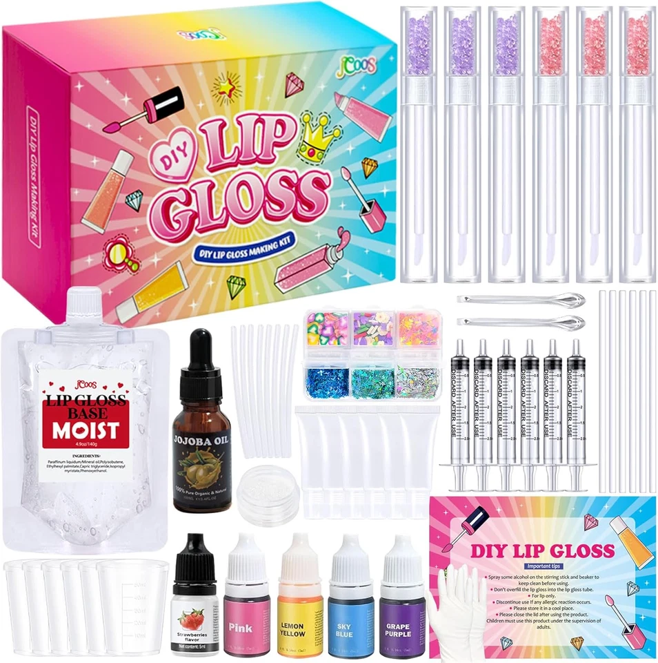 Vezerd Lipgloss Selber Machen, Lipgloss Making Kit, Erwachsene Bastelset DIY Set