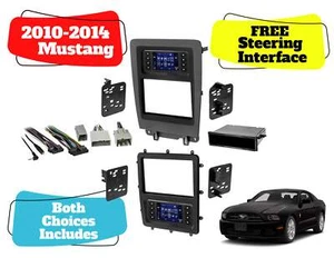 2010-2014 FORD MUSTANG DOUBLE DIN CAR RADIO STEREO DASH KIT TOUCHSCREEN CLIMATE - Picture 1 of 8