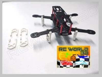 QUADCOPTER LANDING FEET SET 3D PRINTED WHITE PLA FITS*250-280-300 FRAME - Image 1 of 4