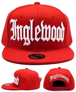 Inglewood Nuevo Líder Titulares Antiguo Inglés Rojo Blanco Agarra Era Sombrero Gorra - Imagen 1 de 8