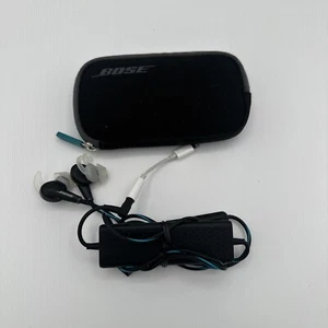 Bose QuietComfort 20 QC20 Noise Cancelling Headphones Blue W/Adapter & Case - Picture 1 of 9