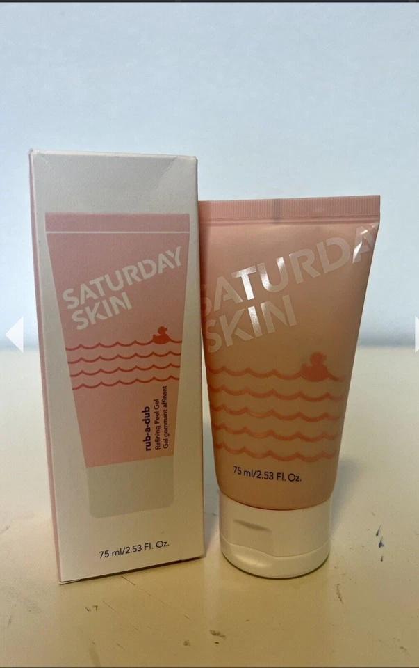 NIB Saturday Skin Rub-A-Dub Refining Peel Gel - 2.53oz/75ml Full Size!! - Image 1 of 1