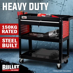 BULLET Tool Trolley Cart Workshop Trolly on Wheels Work Mechanic Mobile Drawer - Picture 1 of 10