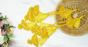 FCL 1 Paar Quasten Girlande für Gardinenrand Bluse Latkan Brautkleid zum Nähen  - Bild 1 von 3