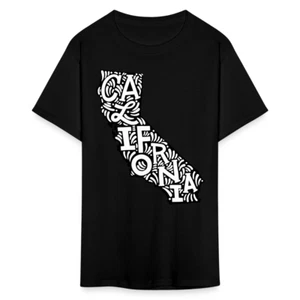California Map Shirt Republic Street Urban Graphic Art T-Shirt - Bild 1 von 103