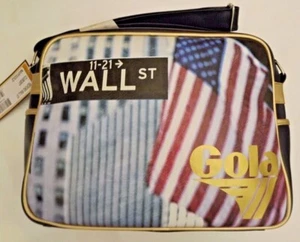 Discount 40% Gola Shoulder Bag Unisex CUB287 Redford Wall St.New York Faux - Picture 1 of 2